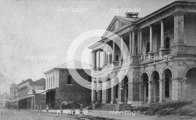 First Post Office and Savings Bank, Queen Street, Brisbane, Queensland, 1872. Creator: Unknown.