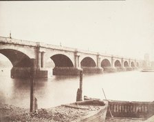 Old Waterloo Bridge, London, ca. 1846. Creator: William Henry Fox Talbot.