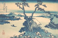 Lake Suwa in Shinano Province (Shinshu Suwako), from the series Thirty-six Views of..., ca. 1830-32. Creator: Hokusai.