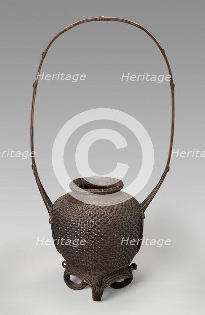 Peony Basket, 19th century. Creator: Unknown.