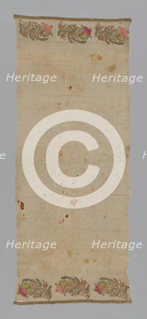 Towel, Turkey, 19th century. Creator: Unknown.