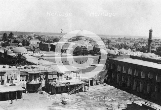 View of Baghdad from a block tower, 31st British general hospital, Mesopotamia, WWI, 1918. Artist: Unknown