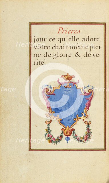 Pentecost; Prayers of the Mass, about 1720-1730. Creator: Jean Pierre Rousselet.