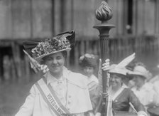 Mrs. Van Winkle and Suffrage torch, between c1910 and c1915. Creator: Bain News Service.