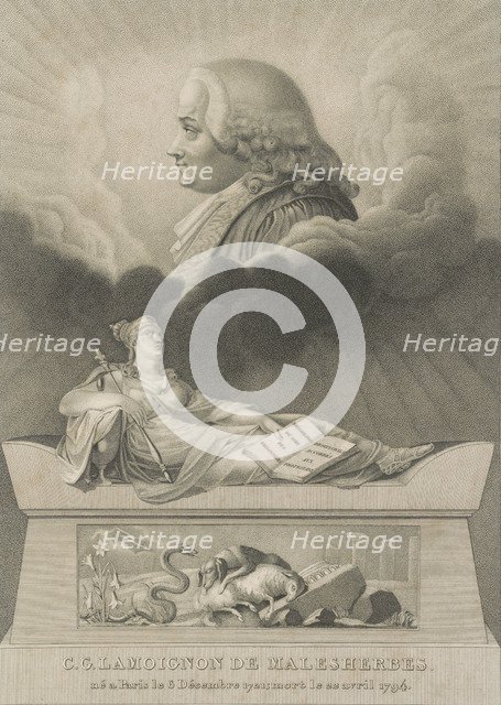 Chrétien Guillaume de Lamoignon de Malesherbes, 1798. Artist: Cardon, Anthony (1772-1813)