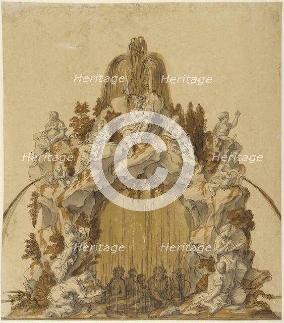 Design for the Fontaine des Arts et des Muses, Versailles. Creator: Anon.