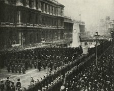 'King George VI Attending Armistice Day Ceremony at the Cenotaph, Whitehall, Nov 11th, 1936', 1937. Creator: Unknown.
