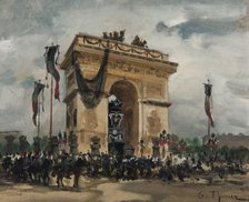 Funeral of Victor Hugo, May 31 and June 1, 1885, 1885. Creator: Gabriel Edouard Thurner.