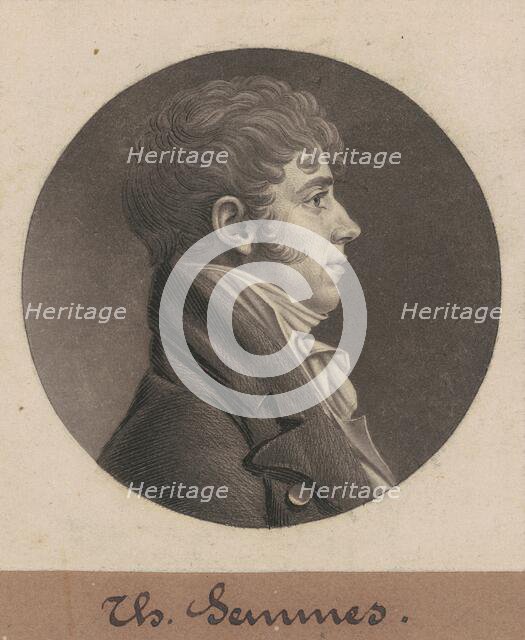 Thomas Semmes, 1805. Creator: Charles Balthazar Julien Févret de Saint-Mémin.