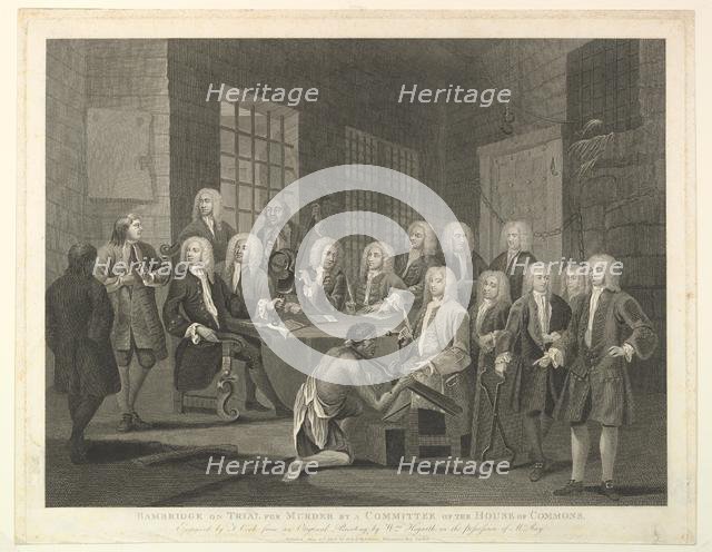 Bambridge on Trial for Murder by a Committee of the House of Commons, June 1, 1803. Creator: Thomas Cook.