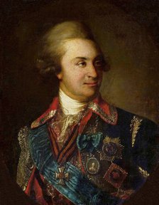 Portrait of Prince Grigory Alexandrovich Potyomkin (1739-1791), before 1792.