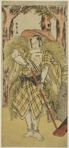 The Actor Nakamura Nakazo I as Hakamadare Yasusuke or Watanabe no Tsuna (?) in the Play..., c. 1781. Creator: Shunsho.
