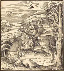 The Prince at the Bird-Catching, 1514/1516. Creator: Leonhard Beck.