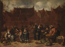 Vegetable Market, 1646. Creator: Sybrand van Beest.