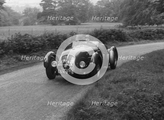 Healey Silverstone, T.R. Willett at Westbrook Hay hillclimb 1956. Creator: Unknown.