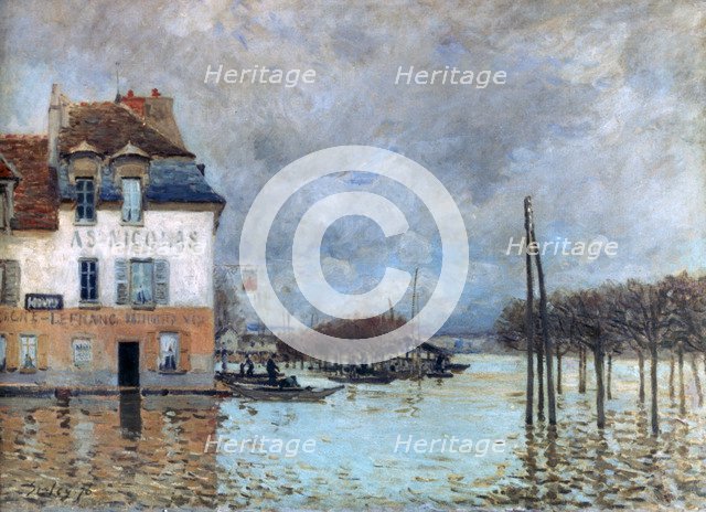 'The Flood at Port-Marly', 1876. Artist: Alfred Sisley