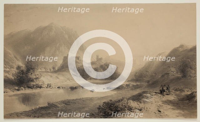 Landscape in Bretagne, 19th century. Creator: Eugene Edouard Soules.