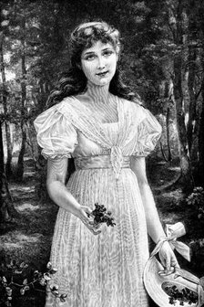 Violets, by Otto Lingner, 1895. ' Creator: Berlin Photographic Co.