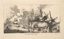 View on the French Coast, 1787. Creator: Thomas Rowlandson.