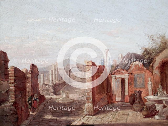 Ruins of Pompeii, 1859, 1865. Creator: Jozef Ignacy Kraszewski.