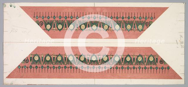 Embers Glow: Lotus Pattern Frame, 1890-1897. Creator: Theodore Roussel (French, 1847-1926).