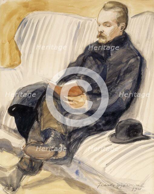 Portrait of Jalo Sihtola, 1910. Creator: Yrjö Aleksander Ollila.