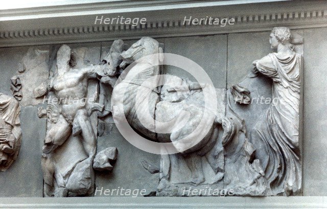 Detail from the Great Frieze of the Pergamon Altar, 180-159 BC. Artist: Unknown