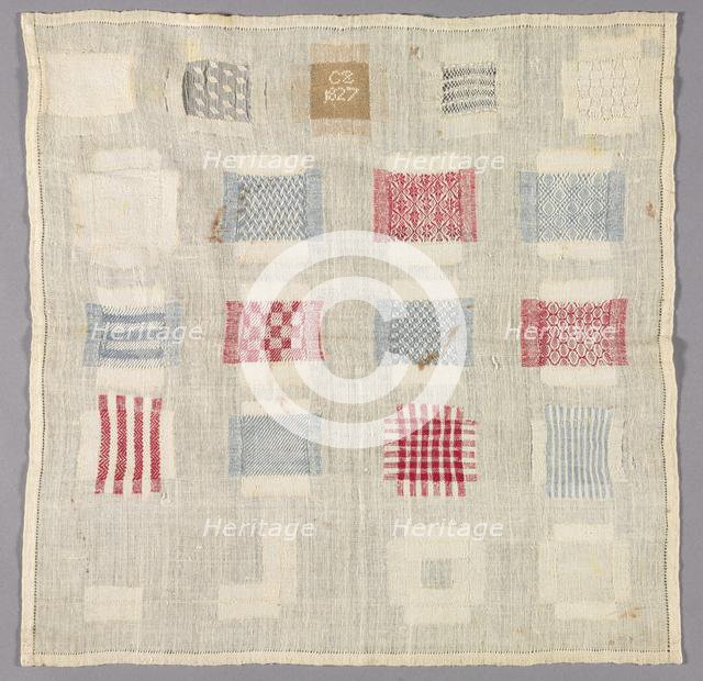 Sampler, 1827. Creator: Unknown.