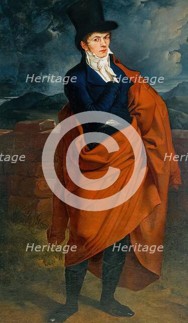 Self-portrait in full figure, 1810. Creator: Karl Russ.