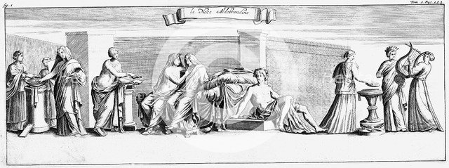 Roman marriage ceremony. Artist: Unknown