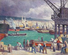 Rouen, the port, 1913. Creator: Luce, Maximilien (1858-1941).