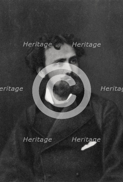 Eugene Delacroix, French artist, 1854. Artist: Unknown