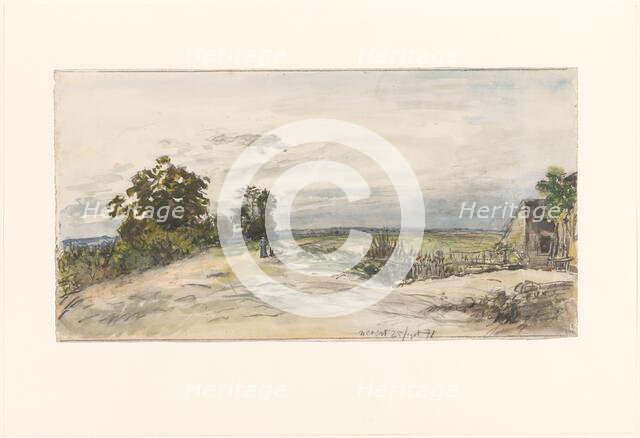 Landscape near Nevers, 1871. Creator: Johan Barthold Jongkind.