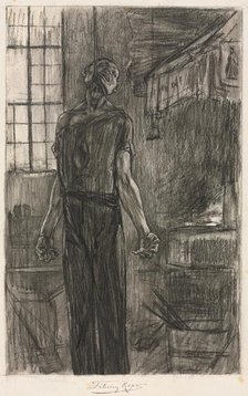 The Hanged Man in the Forge, c. 1880. Creator: Félicien Rops (Belgian, 1833-1898).