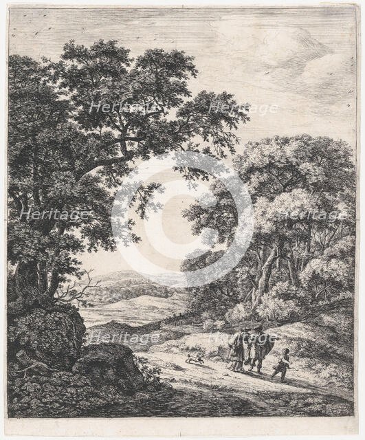 The Departure of Hagar, 17th century. Creator: Anthonie Waterloo.