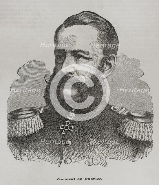 Alfred von Fabrice, (1818-1891), Saxon cavalry general and politician, 1871. Creator: Unknown.