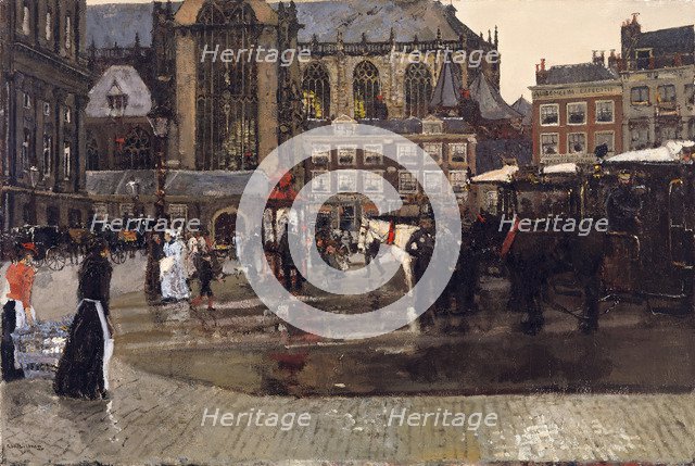 The Dam (De Nieuwe Kerk in Amsterdam), 1891.