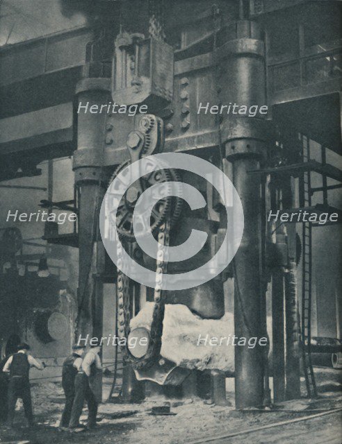 'Workers in the Metal Upon Which Our Civilization Depends', c1935. Artist: Unknown.