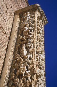 Pilasters of the Severan Basilica, Leptis Magna, Libya, 216 AD.