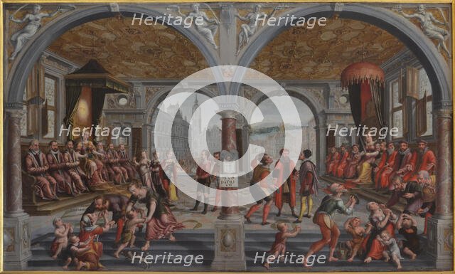 Iustitia und Iniustitia (Justice and Injustice), 1594-1595. Creator: Vredeman de Vries, Hans (Jan) (1526-1606).