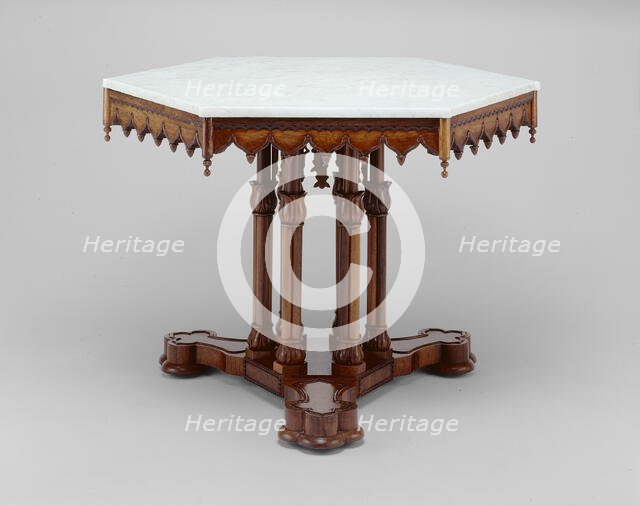 Belmead Center table, c. 1846. Creator: Alexander Roux.