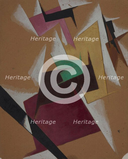 Composition, 1921. Creator: Popova, Lyubov Sergeyevna (1889-1924).