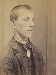 Spanagel. Alfred, Vincent. 17 ans, né le 27/5/77 à Paris. Serrurier. Anarchiste. 7/7/94., 1894. Creator: Alphonse Bertillon.
