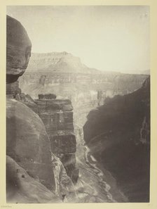 Grand Cañon of the Colorado River, Mouth of Kanab Wash, Looking East, 1872. Creator: William H. Bell.