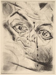 Peter with a Gunshot Wound in His Forehead, 1918. Creator: Walter Gramatté.