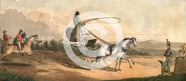 ''Old Fashioned Sporting Pictures, and the Road to Bygone Days; H.R.H. The Prince Regent Driving Mrs Creator: Unknown.