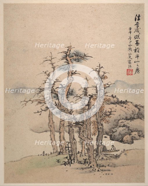 Landscapes after Song and Yuan masters, 1642. Creator: Lan Ying.