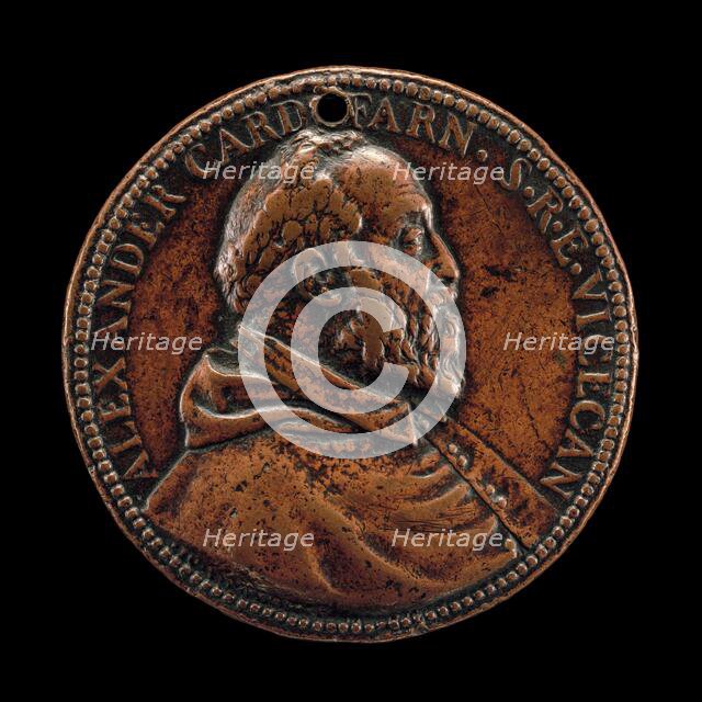 Cardinal Alessandro Farnese, 1520-1589 [obverse], 1575. Creator: Giovanni Vincenzo Melone.