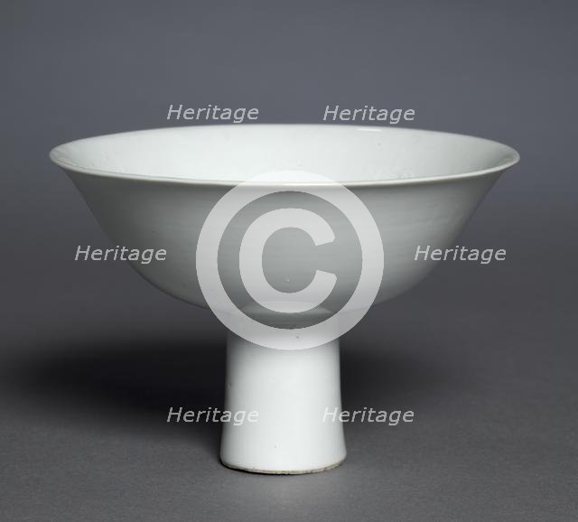 Stem Cup with Buddhist Emblems: Shufu Ware, 1300s. Creator: Unknown.