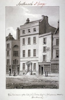 House in Blackman Street, Southwark, London, 1827.      Artist: John Chessell Buckler